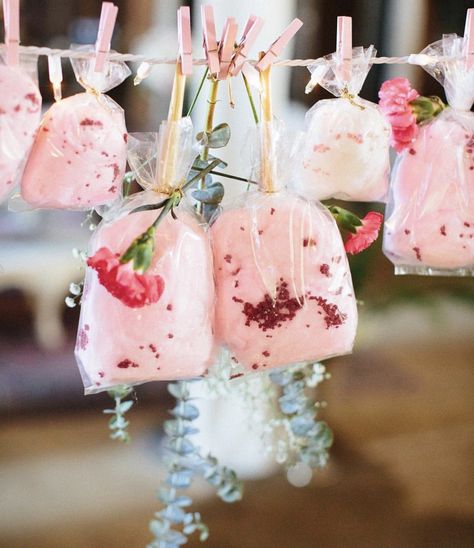 A Luxe Flower Power Cotton Candy Display by HauteSugarCo. Cotton Candy Display, Cotton Candy Wedding, Cotton Candy Favors, Cotton Candy Party, Candy Cotton, Candy Stand, Lavender Cotton, Pop Baby Showers, Candy Display