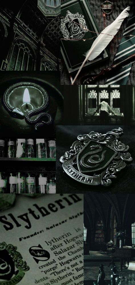 Harry Potter Collage, Slytherin Wallpaper, Harry Potter Iphone, Harry Potter Wall, Harry Potter Background, Draco Malfoy Aesthetic, Slytherin Pride, Buku Harry Potter, Slytherin Harry Potter