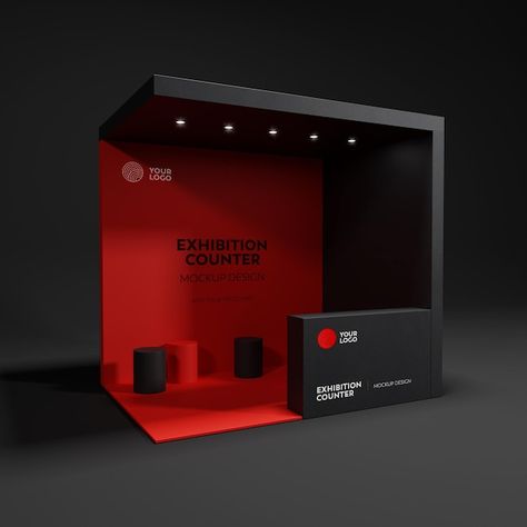 PSD exhibition booth mockup | Premium Psd #Freepik #psd #exposition #exhibition #expo #exhibition-design Exhibition Branding Design, Both Design Exhibition, Exhibition Design Booth, Booth Exhibition Design, Expo Booth Design, Heritage Lighting, Booth Design Ideas, Tradeshow Booth Design, Booth Design Exhibition