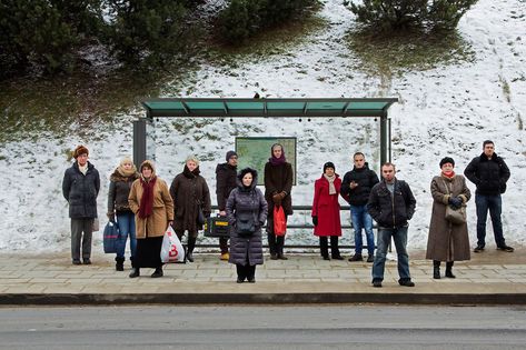 Red Traffic Light, Street Photography People, Bus Stops, A Level Art, Traffic Light, Bus Stop, The Bus, Art Poses, Group Photos