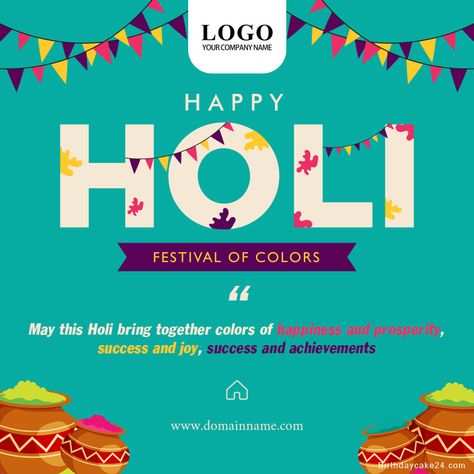 Make Professional Holi Greeting Cards for Company Holi Wishes From Company, Holi Greeting Cards, Holi Wishes Images, Holi Greetings, Best Wishes Messages, Happy Holi Wishes, Holi Wishes, Holi Special, Holi Festival