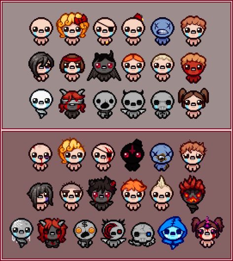 The Binding Of Isaac Fanart, Binding Of Isaac, Castle Crashers, The Binding Of Isaac, Character Types, Hama Beads, Face Drawing, Game Character, Game Design