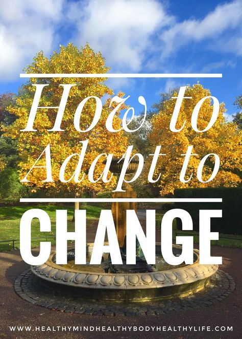 How to adapt to and embrace change. Change can be scary but it also is an opportunity for personal development and self improvement #change #life #adapt #embrace #success #personaldevelopment #selfimprovement #mindset