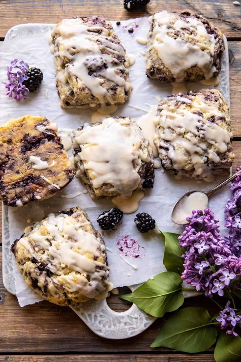 Blackberry Lavender White Chocolate Scones. White Chocolate Scones, Chili Chutney, Breakfast Shop, Blackberry Lavender, Half Baked Harvest Recipes, Chocolate Scones, Harvest Recipes, Half Baked, Cookie Cups