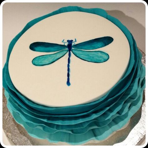 Dragonfly Birthday Cake, Dragonfly Cake Ideas, Dragonfly Birthday Party, Dragonfly Cake, Dragonfly Birthday, Bakery Names, Small Birthday Cakes, Decorative Cakes, Party Things