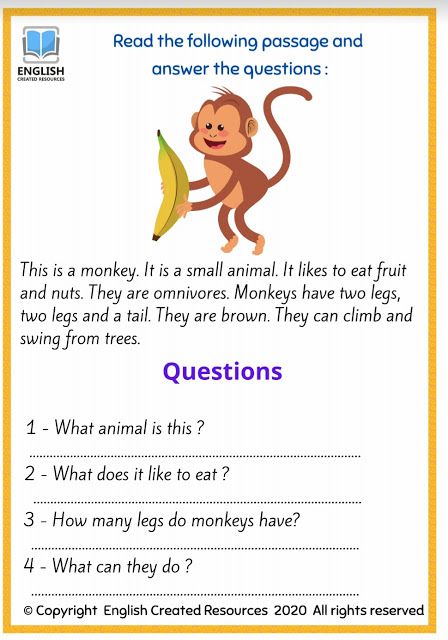 Reading and Writing Worksheets ( Animals ) Worksheets About Animals, Read And Write Worksheets, Reading And Writing Worksheets, English Created Resources, Animals Reading, Writing Comprehension, First Grade Reading Comprehension, Reading Comprehension For Kids, Reading Comprehension Kindergarten