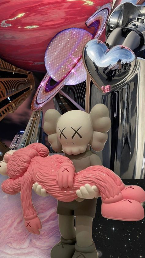 Kaw Wallpapers Pink, Kaws Pink Wallpaper, Kaws Iphone Wallpaper Pink, Ksubi Wallpaper, Kaw Wallpaper, Kaws Wallpaper Iphone, Pink Kaws Wallpaper, Pink Kaws, Cdg Wallpaper