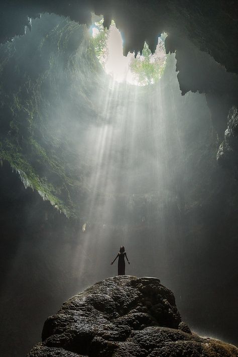 To the light [Explored] | Jomblang Cave Yogyakarta, Indonesi… | Flickr Yogyakarta, New Age, Iceland, Nature, Cave Photography, Ocean Landscape, Photography Inspo, Character Design Inspiration, Happy Places