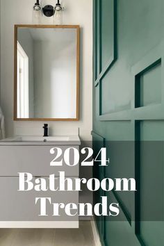 Bathrooms Without Tiles, Painted Bathroom Ideas, Bathroom Without Tiles, Vanity Paint Colors, Mcgee Bathroom, Studio Mcgee Bathroom, 2024 Bathroom, Dark Paint Colors, Powder Room Makeover