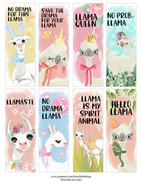 Funny LLama Quotes Bookmarks Free Digital Collage Sheet - Free Printable Bookmarks - Marcalibros Imprimible Gratis #freeprintable #freebookmarks #freeprintablebookmarks #freebookmark #marcalibrosgratis Llama Quotes, Teacher Appreciation Week Themes, Free Printable Bookmarks, Funny Llama, Alpaca Farm, Printable Bookmarks, Cute Llama, Class Decoration, Teacher Appreciation Week