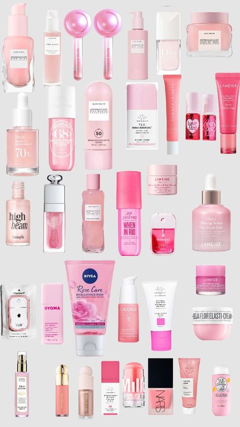 #beauty #skincare #pinkskincare #request #cute #preppy #calm #pink #pinkaesthetic #glowrecipe #milkmakeup #drunkelephant Preppy Skincare, Pink Preppy, Pink Skin, Milk Makeup, Drunk Elephant, Beauty Skincare, Casual Style Outfits, Style Outfits, Pink Aesthetic