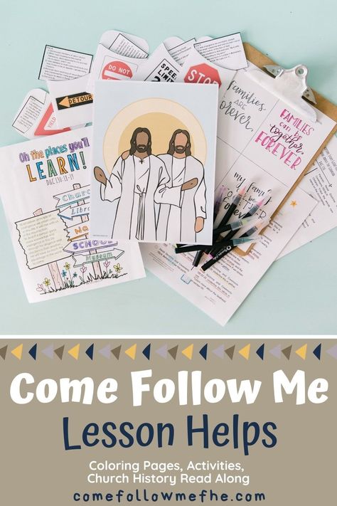 LDS Come Follow Me Printables. Doctrine and Covenants - Lesson 46 (November 8-November 14) - Come Follow Me FHE - comefollowmefhe.com Come Follow Me for Kids. Teaching kids about Come Follow Me. Primary lesson helps for Come Follow Me. Printables for Come Follow Me. Chruch history read along printables. Lds Sunday School, Sunbeam Lessons, General Conference Activities, December Lessons, Youth Lessons, Lds Primary Lesson Helps, Lds Primary Lessons, Lds Lessons, Doctrine And Covenants