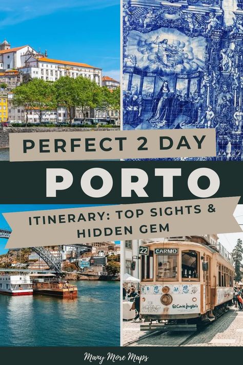 Are you traveling to Porto Portugal and are you wondering what to do in Porto? Here's the best 2 days in Porto itinerary to make the most of your Portugal trip. If you have just the weekend to visit Porto, then make the most of your 48 hours: you must see the Porto Fado Show, plus more things that you need to add to your Porto bucket list. Discover lots of travel tips on where to stay in Porto, what to eat, and best time to visit this European city. Click now to plan your perfect Porto getaway! Day Trips From Porto, Porto Portugal Travel, Best Beaches In Portugal, Best Places In Portugal, Porto Travel, Portugal Trip, Hotels Portugal, Portugal Vacation, Places In Portugal