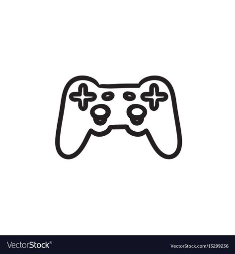 Joystick Drawing, Infographic Website, Sketch Icon, Vector Sketch, Door Ideas, Adobe Illustrator, Gaming Products, Hand Drawn, High Resolution