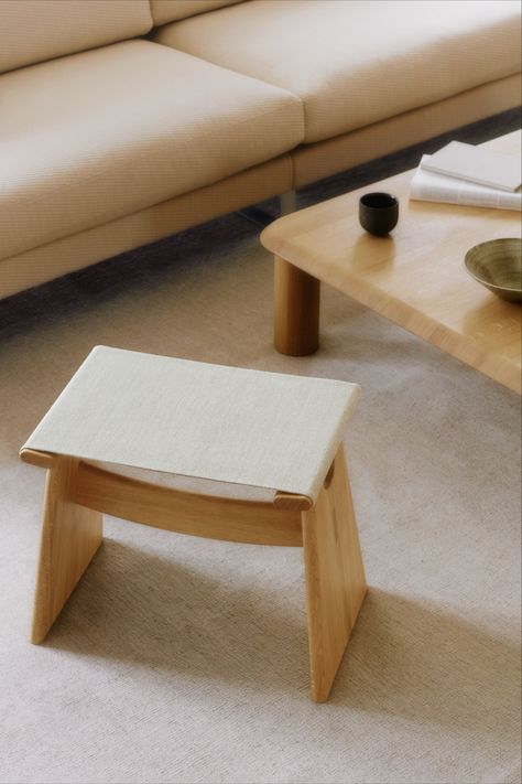 With the launch of the Seto Stool, designer Keiji Takeuchi has once again created a stunning solid wood design that combines proud Scandinavian and Japanese craft traditions. The Seto Stool is an elegant and flexible piece of furniture that embodies the essence of Mogensen’s design philosophy, combining heritage with modernity. #fredericiafurniture #setostool #keijitakeuchi #japanese #japan #danishdesign #danish #japandi #interiordesign #stool #flexible #modernoriginals #craftedtolast Japan Interior, Japandi Interiors, Solid Wood Design, Japan Traditional, Design Philosophy, Japandi Style, Wood Stool, Traditional Furniture, Japanese Crafts