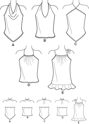 Click to magnify/shrink Halter Top Sewing Pattern Free, Halter Neck Top Pattern, Sew A Top, Halter Top Sewing Pattern, Easy Sew Dress, Diy Halter Top, Diy Halter, Top Pattern Sewing, Halter Top Pattern