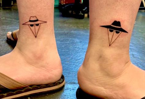 Spy Vs Spy Tattoo, Spy Tattoo, Spy Vs Spy, Prison Tattoos, Christchurch New Zealand, R Tattoo, Matching Tattoos, Christchurch, Best Artist