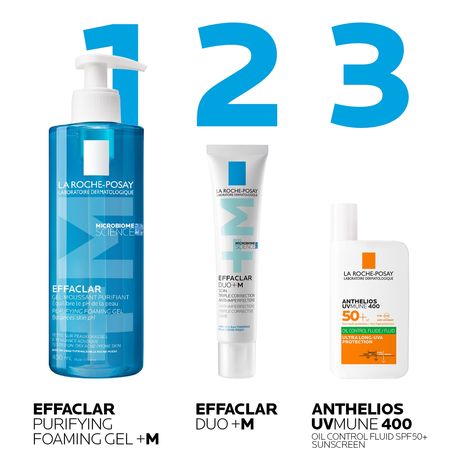 Suitable for oily, blemish-prone skin, the La Roche-Posay Breakout-Fighting Set - Medium Strength features three clarifying formulas to cleanse, treat and protect.  Set Contents:  Effaclar Purifying Foaming Gel Cleanser 400ml Transforming into a rich lather, this cleansing gel effortlessly removes daily dirt, oil and impurities, without stripping the skin of moisture. Plus, thermal spring water and zinc PCA encourage a shine-free finish with a fresh, purified feel.  Effaclar Duo+M Anti-Blemish C Effaclar Cleanser, Effaclar Duo, Thermal Spring Water, La Roche Posay Effaclar, Shea Butter Body Shop, Summer Scrapbook, Wave Goodbye, Makeup Sale, Skin Toner