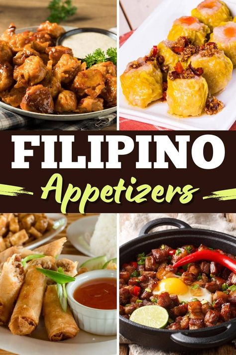 Fine Dining Filipino Food, Filipino Dinner Party, Filipino Finger Foods Parties, Filipino Finger Food, Filipino Appetizers For Party, Pinoy Appetizers, Filipino Party Food, Filipino Appetizers, Phillipino Food