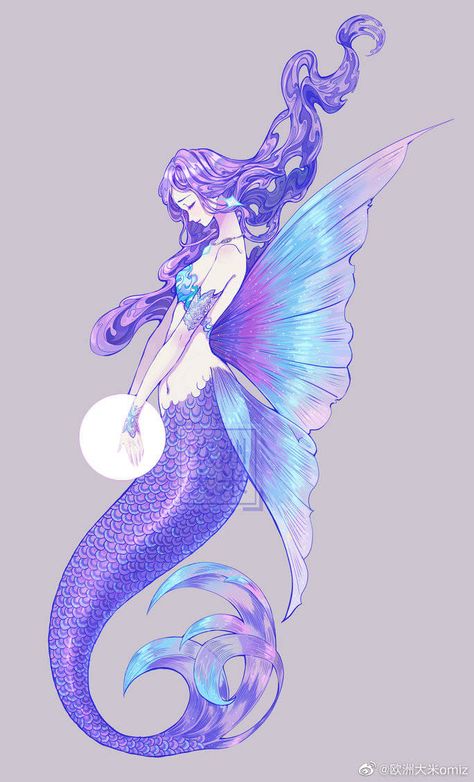 Mermaid Vtuber, Mermaid Wings, Seahorse Mermaid, Japanese Mermaid, Butterfly Mermaid, Mermaid Stories, Anime Mermaid, Mermaid Fairy, Mermaid Drawings