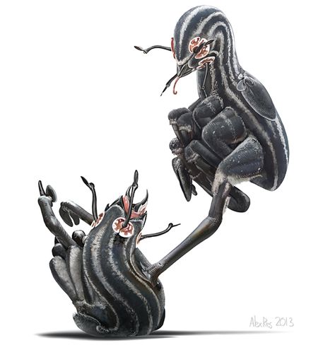 Baby Birrin by Abiogenisis Alex Ries, Space Opera Art, Arte Alien, Alien Concept, Alien Design, Alien Races, Alien Concept Art, Alien Creatures, Alien Worlds