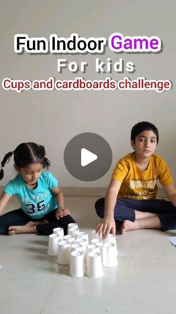 Indoor Activity For Kindergarten, Indoor Game For Kindergarten, Activity Based Learning Ideas, Class Activity For Play Group, Indoor Classroom Games For Kids, Kids Activities Indoor Preschool, Paper Cup Activities For Kids, School Games For Kids Classroom, Simple Games For Kids Indoor