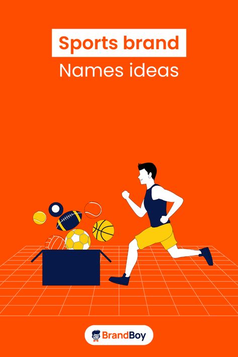 Sports Brand Names Ideas Sports Brand Name Ideas, Best Company Names, Names Generator, Brand Name Ideas, Next Brand, Catchy Names, Sports Meet, Meaningful Names, Air Clay