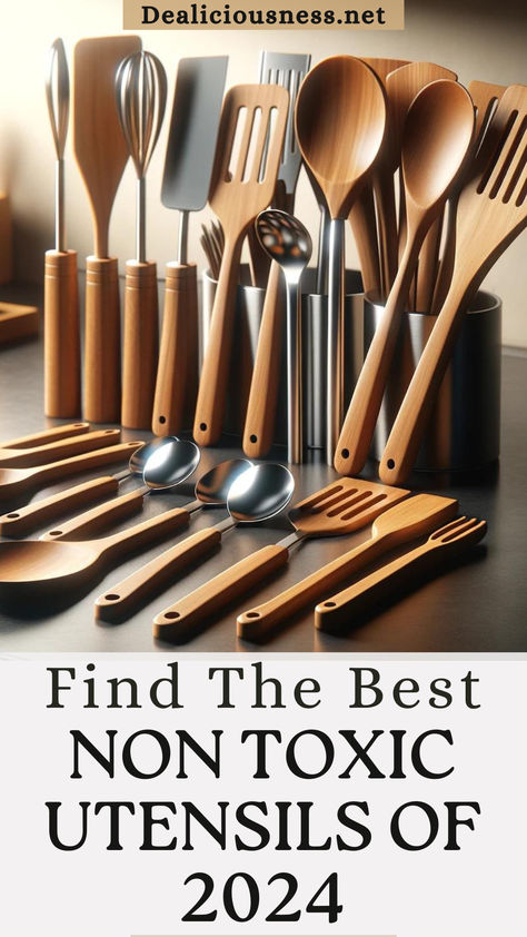 As we try to avoid evil plastics and Teflon, we start to wonder what is considered a safe utensil to cook with. Your favorite spatula or ladle could be releasing nasty microplastics and chemicals into the delicious meal you unknowingly serve to your family. We have tested so many utensils I honestly can’t even count them all, but today, we have the top seven non-toxic cooking utensils reviewed, tested, and rated just a few scrolls away. Best Kitchen Utensils, Best Kitchen Utensil Set, Modern Kitchen Utensils, Silicone Utensil Set, Silicone Cooking Utensils, Silicon Utensils, Kitchen Cooking Utensils, Kitchen Utensil Set, Shopping Deals