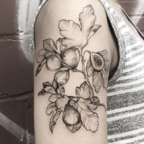 Fig Tattoo, Fig Branch, Fruit Tattoo, Mother Nature Tattoos, Food Tattoos, Branch Tattoo, Tattoo Photography, Tattoo Now, Floral Tattoo Sleeve