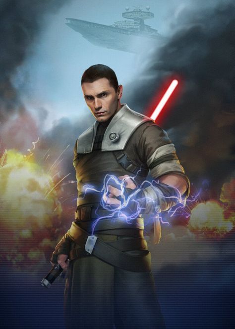 Galen Marek Art, Starkiller Cosplay, Star Wars Starkiller, Starkiller Galen Marek, Swtor Characters, Star Killer, Jedi Robes, Galen Marek, Sam Witwer