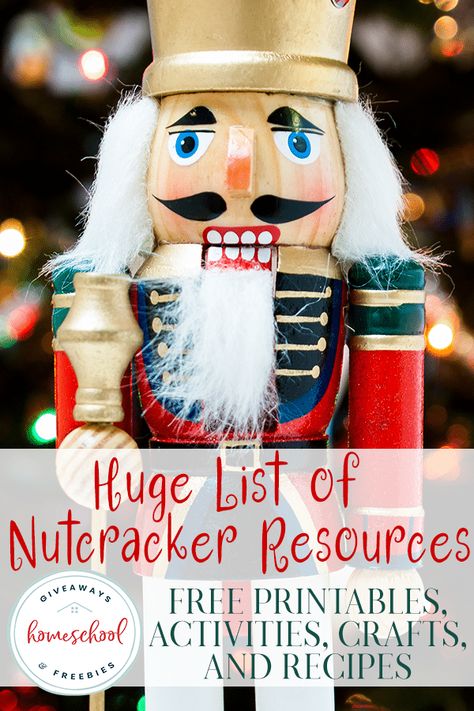 Natal, Nutcracker Unit Study, Nutcracker Diy Crafts, Nutcracker Activities For Kids, Nutcracker Activities, Christmas Homeschool, Nutcracker Crafts, Nutcracker Party, Composer Study