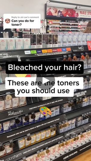 Bleached your hair? http://spr.ly/6189wKFY7 | Calling all the bleached hair girlies! 📣 Looking for the right toner for your hair? Sally Beauty's got you! Shop toners that caters to your bleached... | By Sally BeautyFacebook Bleach Wash Hair Diy, Bad Bleached Hair, T18 Toner Before And After, Bleach Ideas Hair, Bleach Wash Hair, Toner For Bleached Hair, Toners For Blonde Hair, Ion Hair Color Chart, Toner For Brown Hair