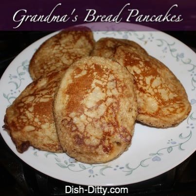 Bread Pancakes, French Toast Pancakes, Delicious Pancakes, No Flour Pancakes, Aunt Jemima, Easy Peasy Recipes, Leftover Bread, Perfect Pancakes, Leftover Cake