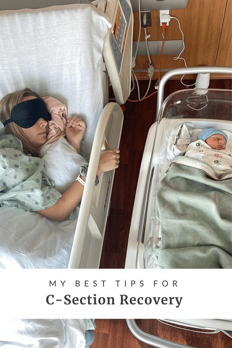 I had a c-section with my son and it was very rough on my body. I wanted to give my body time to rest and properly heal from my c-section. Here are my best c-section recovery tips to feel better sooner! | c-section recovery | c-section birth | #birth #postpartum C Section Pictures, C Section Recovery Timeline, Tips To Feel Better, Elective C Section, Hospital Pics, Post C Section, Fam Goals, Postpartum Care Kit, C Section Recovery