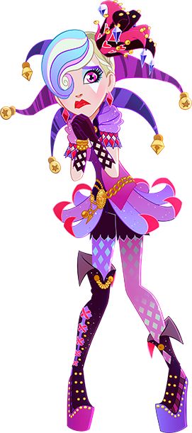 darth-alinart:  “  Vote To Save Courtly Jester!  ” Courtly Jester, Way Too Wonderland, Raven Queen, Joker Card, Disney Descendants, Ever After High, Monster High Dolls, High Art, Film Serie