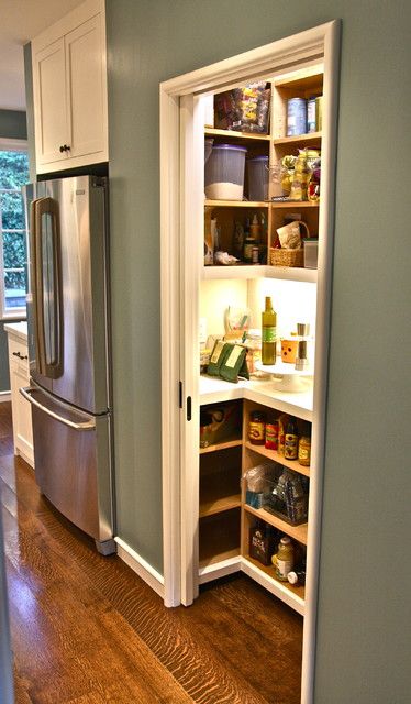 Pantry Lighting, Powder Room Remodel, Small Pantry, Cottage Living Rooms, Room Remodel, Pantry Door, Cottage Living, Transitional Decor, Room Remodeling