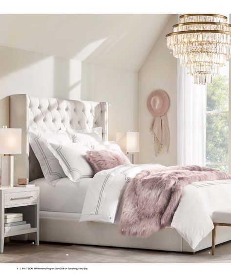 RH Teen RH Teen 4 French Contemporary Bedroom, Bedroom Girl, Rh Teen, Contemporary Nightstand, Bedroom Dimensions, College Room, Interiors Online, Bedroom Collection