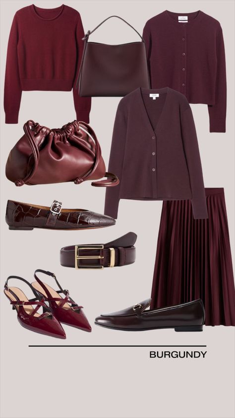 Loafers - Low heel - Burgundy - … curated on LTK Burgundy Loafers Outfit Women, Burgundy Flats Outfit, Burgundy Loafers Outfit, Loafers Outfit Women, Burgundy Loafers, Burgundy Flats, Loafers Outfit, Everyday Clothes, Flats Outfit