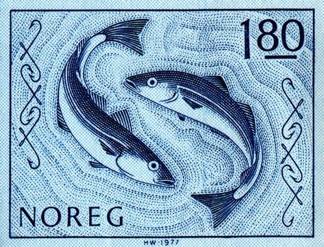 Pollock Fish, طوابع بريد, Postage Stamp Design, Postage Stamp Art, Retro Graphics, Vintage Postage Stamps, Letter Stamps, Deep Sea Fishing, Vintage Postage