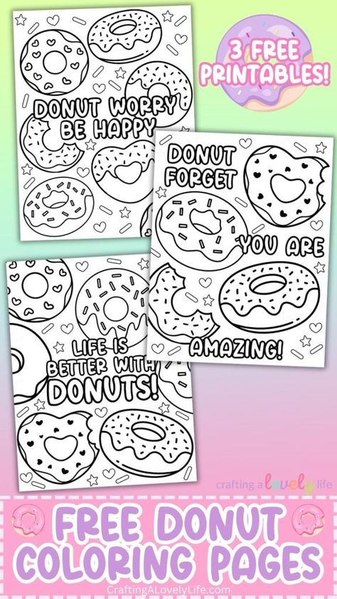 These free printable Donut coloring pages are a super fun activity for all donut lovers! These coloring pages are printable which means you can print as many copies as you need! Donut Coloring Page Free Printable, Donut Images, Abc Countdown, Donut Coloring Page, Flowers Paper Craft, Camping Coloring Pages, Beach Coloring Pages, Easter Bunny Colouring, Reading Bookmarks