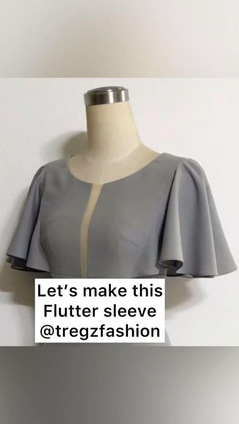 Fashion courses | Online pattern making and sewing tutorials | Bestie, here’s a quick tutorial for you… Flutter sleeve 👌👌 This sleeve is perfect for a top or dress👌 You going to try this on a top or dr… | Instagram Pattern Drafting Tutorials, Sewing Garments, Dress Paper, Sewing Sleeves, Dress Patterns Diy, Easy Dress Sewing Patterns, Dress Sewing Tutorials, Altered Clothing, Fashion Courses