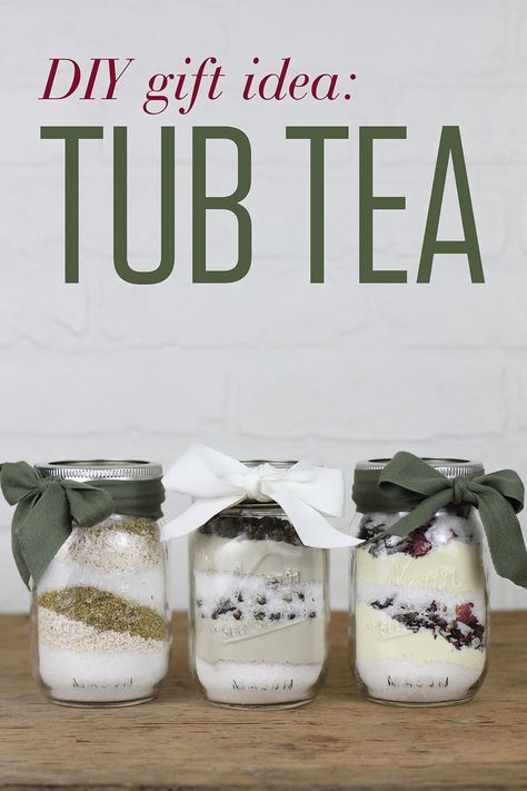 DIY Gift Idea: Tub Tea – Numi Tea Diy Tub, Tea Jelly, Tub Tea, Art Cricut, Bath Tea, Tea Diy, Creative Diy Gifts, Hummingbird Feeder, Lip Scrubs