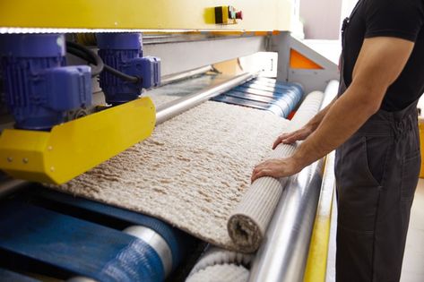 Male worker cleaning carpet on automatic... | Premium Photo #Freepik #photo #business #water #work #person Carpet Washing, Carpet Wash, Affordable Carpet, Steam Clean Carpet, Stain Remover Carpet, Automatic Washing Machine, Diy Carpet Cleaner, Cheap Carpet, Cleaning Techniques