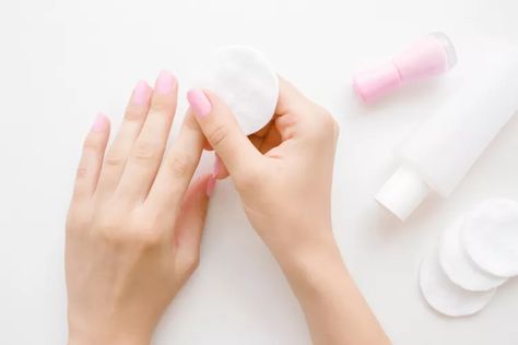 4 Unexpected Uses For Nail Polish Remover In Your Home Types Of Nail Polish, Breakfast Party Foods, Nail Polish Removers, Stripping Paint, Etiquette And Manners, Paint Remover, Polish Remover, Cotton Swab, Nail Polish Remover