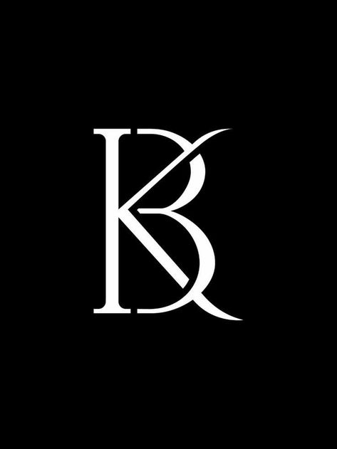 Kb Tattoo Letter, Kb Letter Design, B And K Logo, Kb Tattoo, Bk Monogram, Kb Monogram, Logo Transformation, Kb Logo, Bk Logo