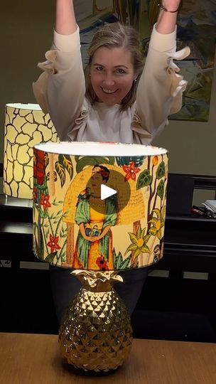 Porcelain Lampshade, Lesley Gore, Make A Lampshade, Decorate Lampshade, Diy Sewing Table, Best Drums, Make A Lamp, Crafty Decor, Lampshade Makeover