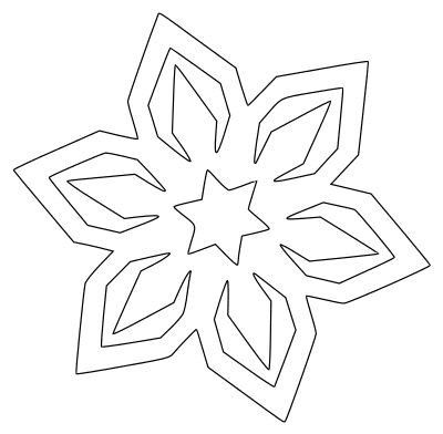 Snowflake Outline, Printable Snowflake Template, Window Snow, Paper Snowflake Template, Paper Snowflake Patterns, Printable Stencils, Snowflake Stencil, Snowflake Decoration, Snow Vector