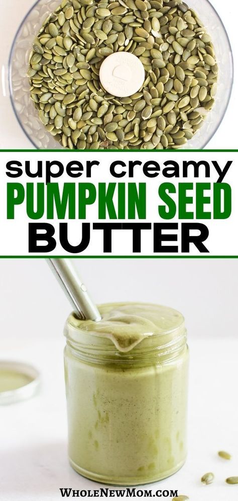 Nut Free Peanut Butter Substitute, Nut Butter Alternatives, Pumpkin Seed Uses, Menstruation Phase, Pumpkin Seed Butter Recipes, Sweden Recipes, Homemade Nut Butter Recipes, Diy Almond Butter, Pumpkin Seed Nutrition