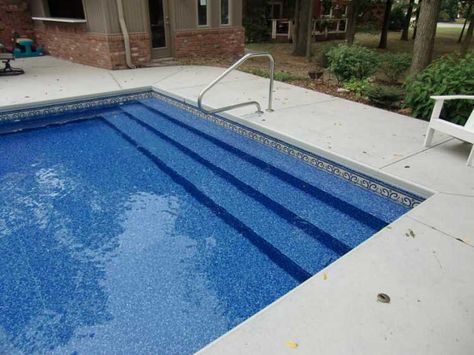 pool steel steps | ... steps for diifferent types of pools that are steel with the liner Pool Steps Inground, Radiant Pools, Gunite Swimming Pool, Swimming Pool Liners, Pool Prices, Semi Inground Pools, Pool Kits, Pools Backyard Inground, Vinyl Pool