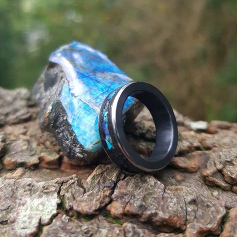 Blue Labradorite, Mens Wedding Bands, Wedding Band, Labradorite, Year Old, Wedding Bands, Rings For Men, Band, Handmade Gifts